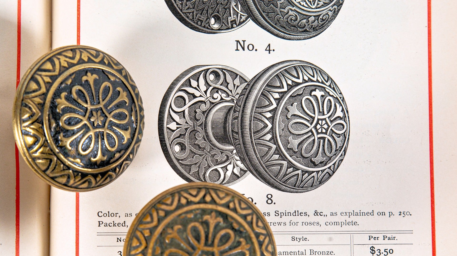 exceedingly rare all original and well-maintained 1884 yale and towne hardware catalog with chromolithograph plates