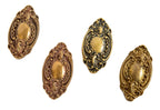 late 19th or early 20th century heavily ornamented seldom found "st. denis" rococo style salvaged doorknobs