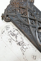 museum quality 1896 original louis h. sullivan-designed guaranty building office door hardware with intact bower-barff finish