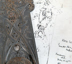 museum quality 1896 original louis h. sullivan-designed guaranty building office door hardware with intact bower-barff finish