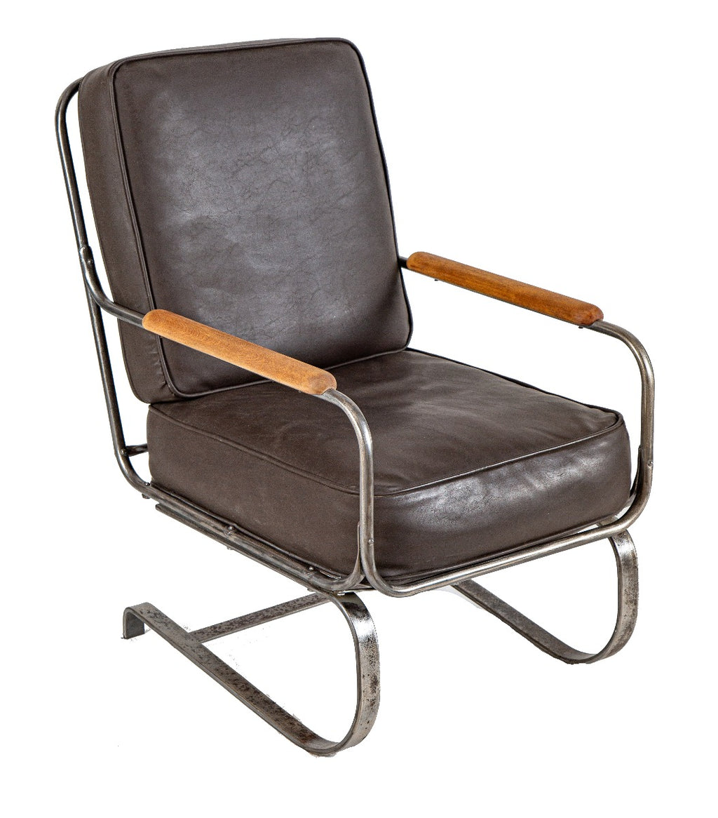original 1930s american art deco depression-era wolfgang hoffmann springer chair for howell furniture company