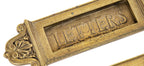 late 19th century yale and towne historically important cast brass chicago civic opera building "letters" door slot and matching chute