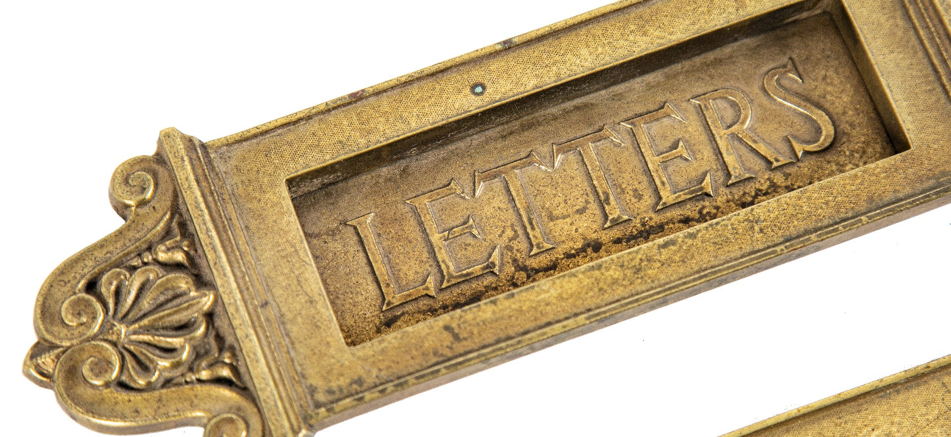late 19th century yale and towne historically important cast brass chicago civic opera building "letters" door slot and matching chute