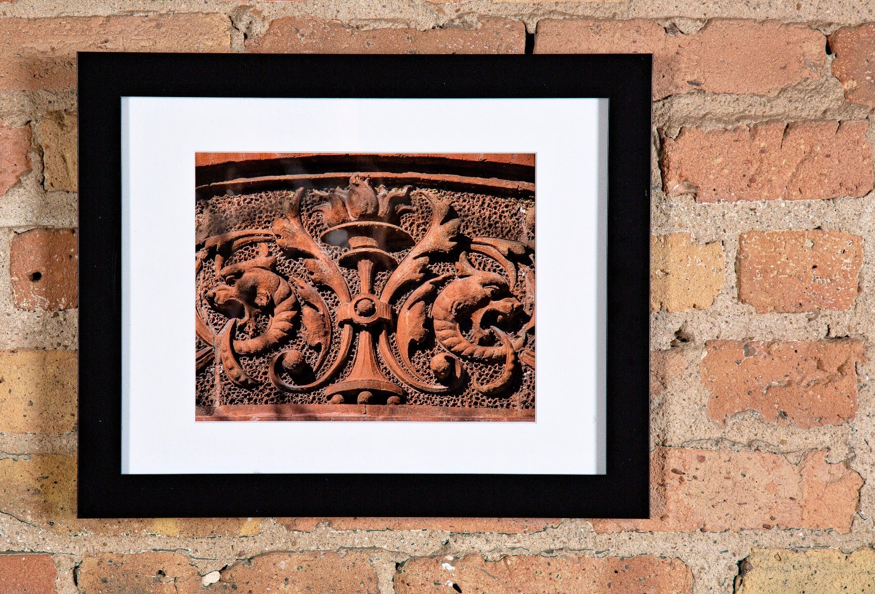 limited edition framed and matted eric j. nordstrom digital photographic print entitled "red slip glaze"