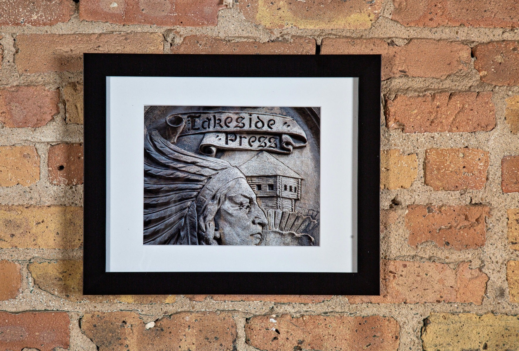 limited edition eric j. nordstrom framed and matted "lakeside press" museum quality framed digital print