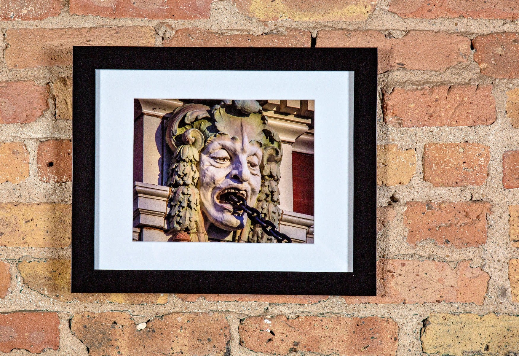 framed and matted eric j. nordstrom archival print entitled "village theater" with signature on verso