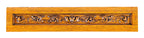 19th century original hand-carved golden oak wood new york city mansion overhead frieze with nicely aged original surface patina