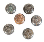 lot of matching early 20th century ornamental cast iron "ontario" pattern salvaged chicago passage doorknobs