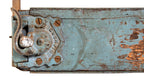 early 20th century foundry sand casting hinged wood flask fabricated by or for the s. obermayer company