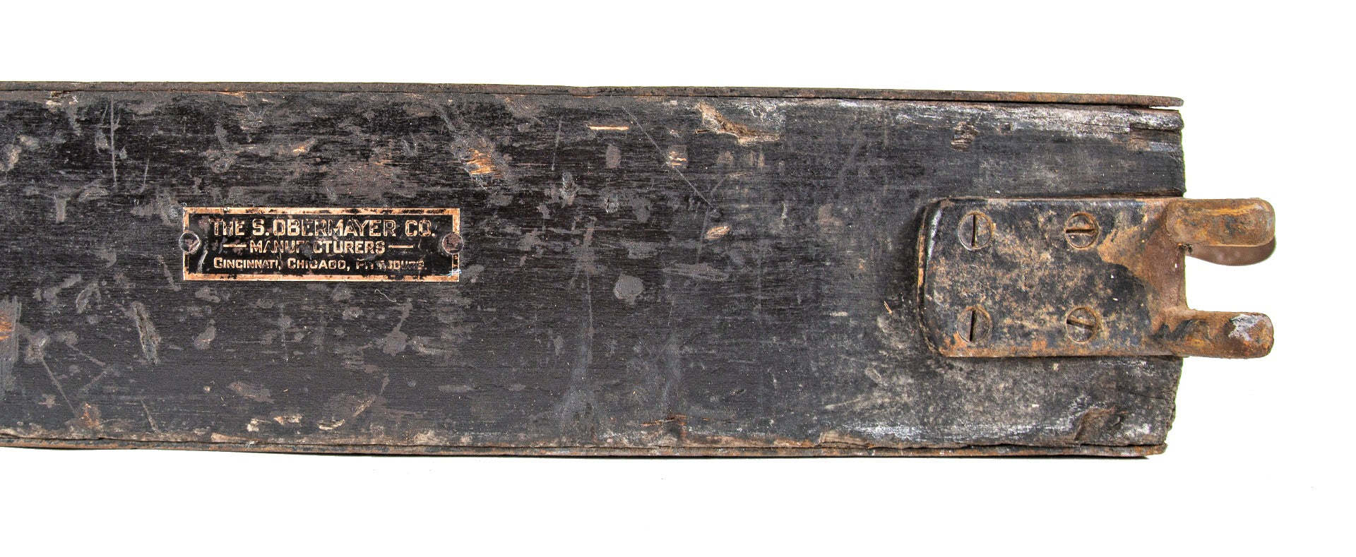 one of three nearly identical early 20th century gary steel works sand casting wood cask with intact hardware