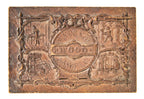 civil war-era original and intact double-sided pressed ornamental wood lightweight salesman sample distributed by the ornamental wood company