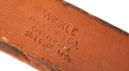 original 19th century red slip glazed ornamental st. louis winkle terra cotta fragment with stamp