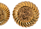 highly sought after ornamental cast bronze "empire" pattern exterior salvaged chicago residential doorknobs