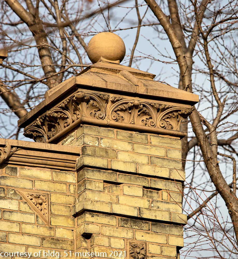 seldom found early example of northwestern terra cotta works buff-colored terra cotta exterior rosette