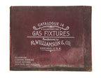 rare and highly sought-after early 20th century oversized chicago-based r. williamson & co. illustrated lighting fixture catalog