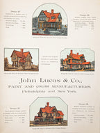 original 19th century hardbound palliser's new cottage homes and details, containing nearly two hundred & fifty new & original designs in all the modern popular styles, showing plans, elevations, perspective views and details