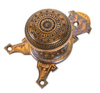 hard to find original 1880s antique american ornamental cast bronze norwich victorian gothic doorknob and matching oversized rosette
