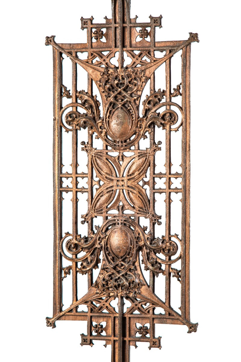museum-quality 19th century louis sullivan-designed antique american ornamental cast schlesinger & mayer staircase baluster