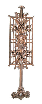 museum-quality 19th century louis sullivan-designed antique american ornamental cast schlesinger & mayer staircase baluster