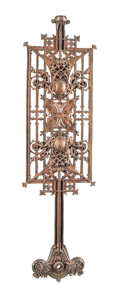 museum-quality 19th century louis sullivan-designed antique american ornamental cast schlesinger & mayer staircase baluster