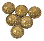 six matching ornamental cast brass oversized historically important doorknobs from jarvis hunt's chicago tribune printing plant