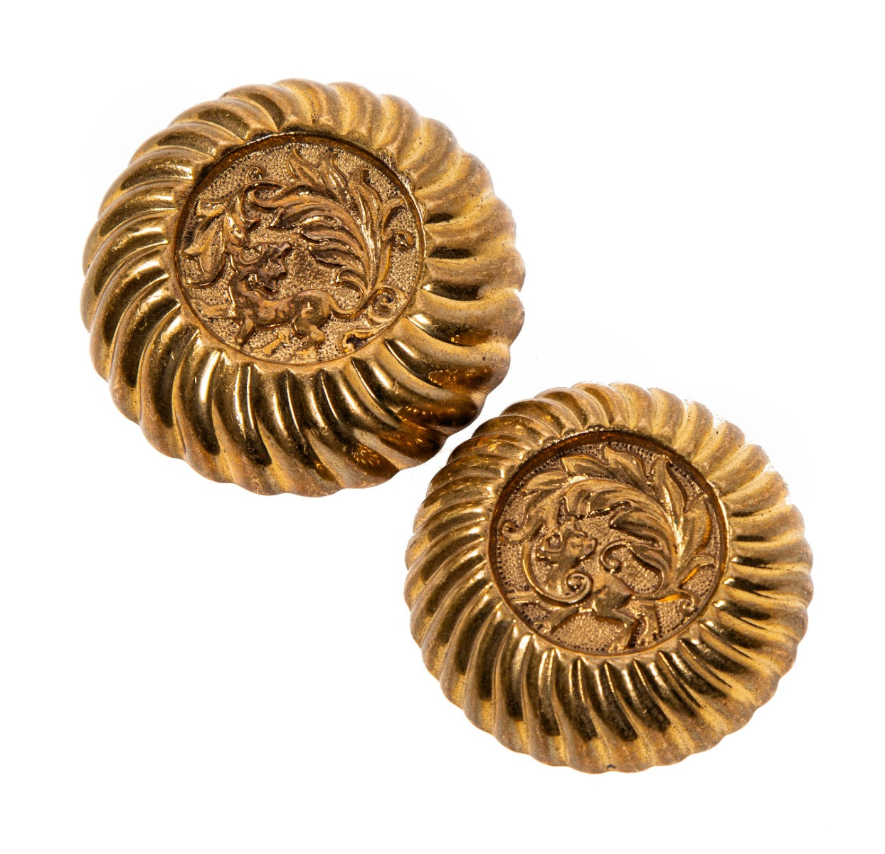 highly sought after ornamental cast bronze "empire" pattern exterior salvaged chicago residential doorknobs