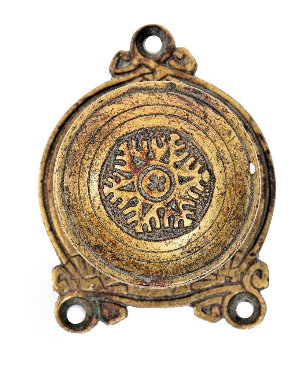 hard to find 19th century antique american "snowflake" pattern pullman railroad passenger car door hardware