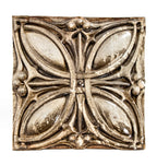 seldom found original early 20th century salvaged chicago white glazed "sullivanesque" midland terra cotta exterior building panel