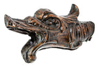 exceptional 19th or early 20th century stamped or pressed copper figural salvaged chicago friedley-voshardt gutter spout