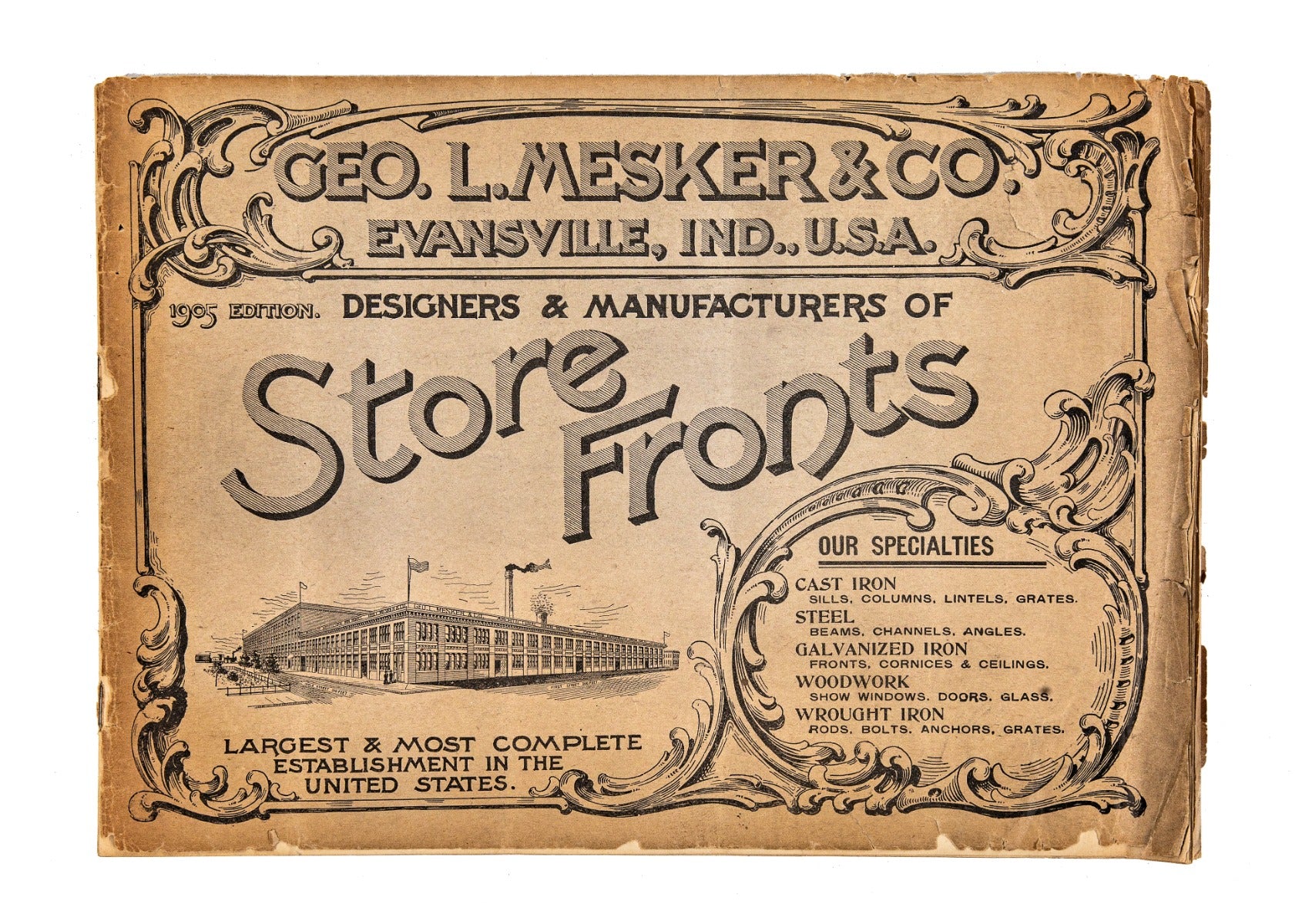 rare early 20th century softbound george l. mesker & company commercial building storefront product catalog