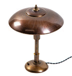 highly sought after original 1930s american art deco streamlined style faries "guardsman" table lamp with normandy bronze finish