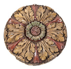 early 20th century salvaged chicago historically important lawndale theater cast plaster rosette with original polychrome enameled finish