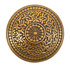 highly sought after 19th century salvaged chicago pagoda-shaped ornamental cast bronze "rice" pattern doorknob with knurled edge