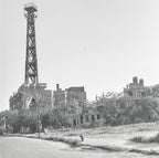 unearthed 1930s washington porter ii kiosk sphink riveted joint steel tower fragment
