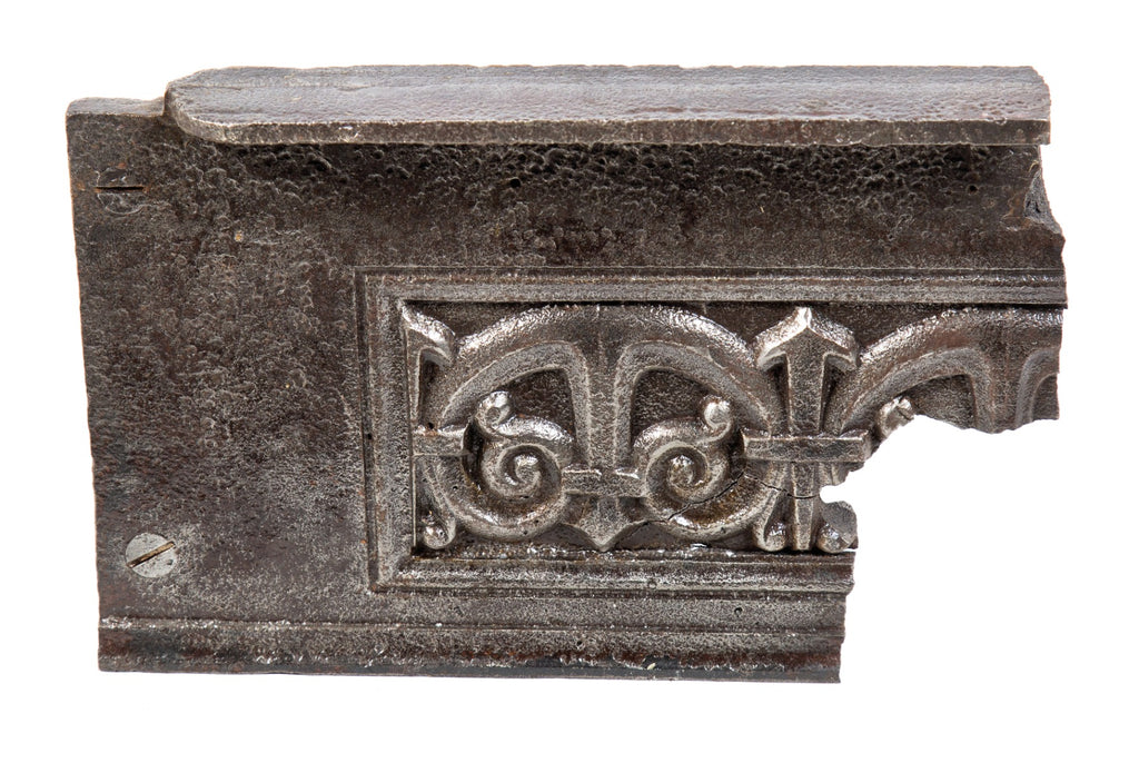 original refinished historically important clinton j. warren-designed lexington hotel interior staircase cast iron riser fragment