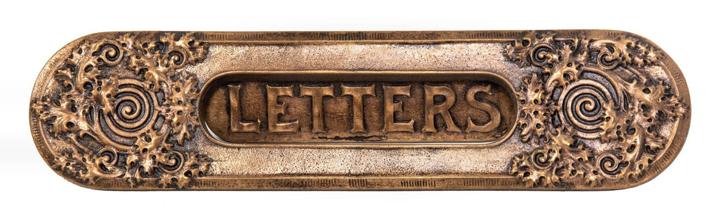 rare museum-quality 1898-99 cast bronze louis h. sullivan-designed bayard-condict building office door letters mailslot