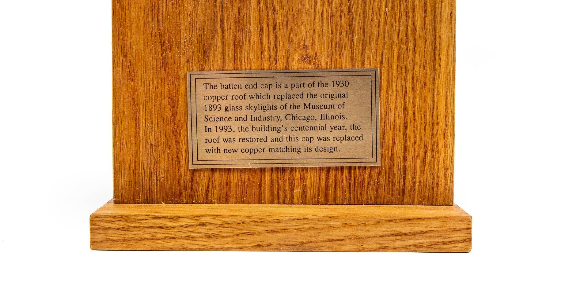 original 1930 ornamental nicely patianted or oxidized stamped copper roof panel from the reconstructed palace of fine arts