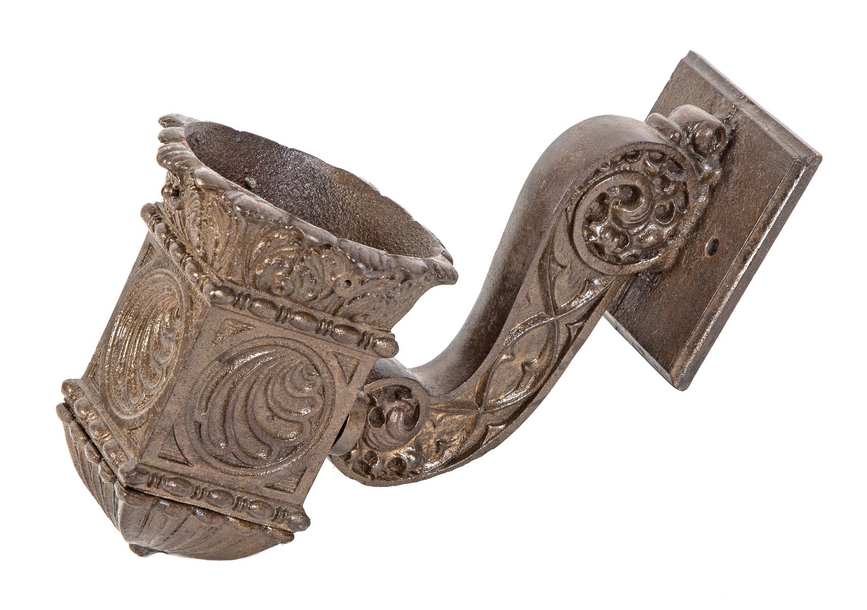 seldom found late 19th century ornamental cast iron winslow brothers single light commercial building lobby elevator lantern