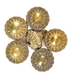 six matching custom-designed cast brass jarvis hunt-designed chicago tribune plant doorknobs