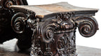 two matching early 20th century decorators supply company neoclassical style gesso and wood columns capitals