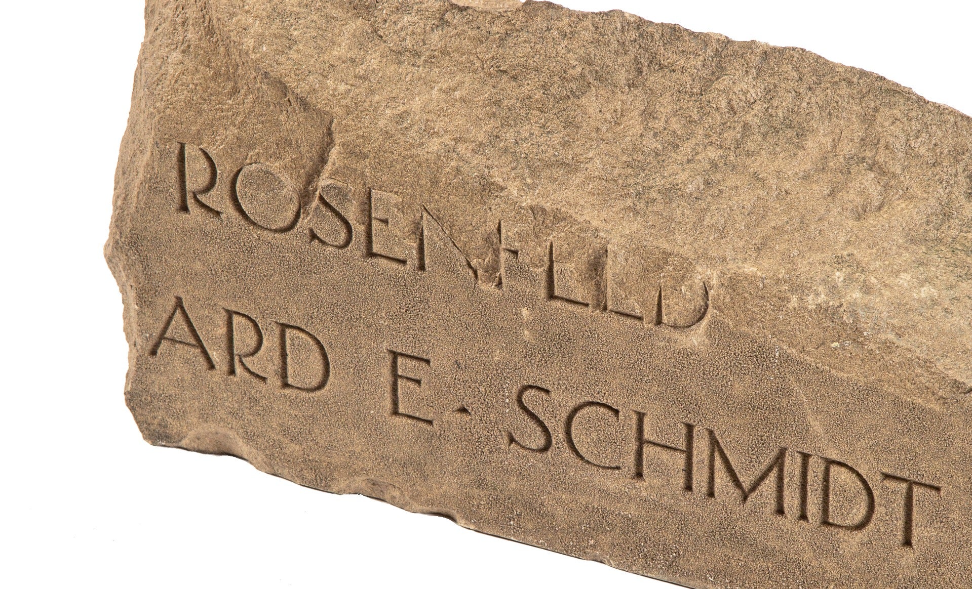 lightly incised bedford limestone salvaged chicago 1907 michael reese hospital cornerstone fragment