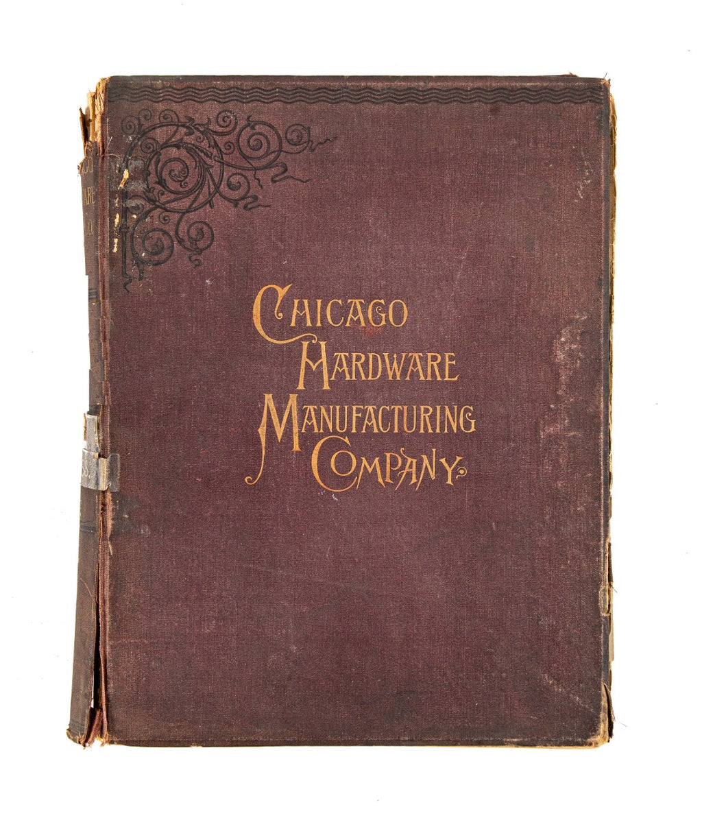 rare 1888 original hardbound chicago hardware mfg. company builders' hardware product catalog