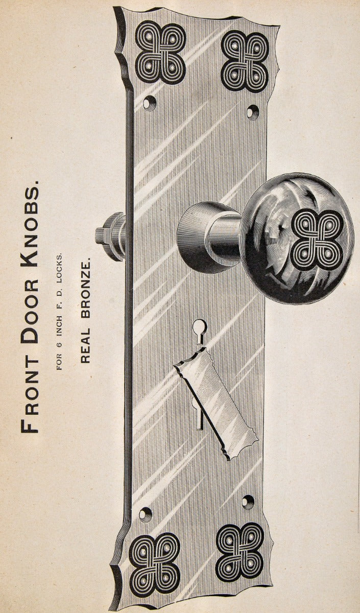 rare 1888 original hardbound chicago hardware mfg. company builders' hardware product catalog