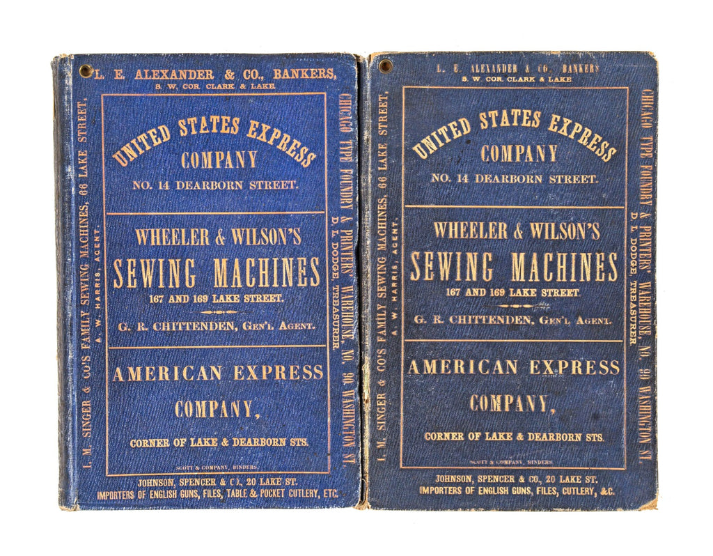 group of rare and highly sought after original pre and post-chicago fire d.b. cooke and lakeside city directories