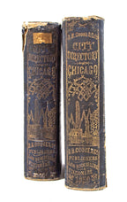group of rare and highly sought after original pre and post-chicago fire d.b. cooke and lakeside city directories