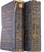 group of rare and highly sought after original pre and post-chicago fire d.b. cooke and lakeside city directories