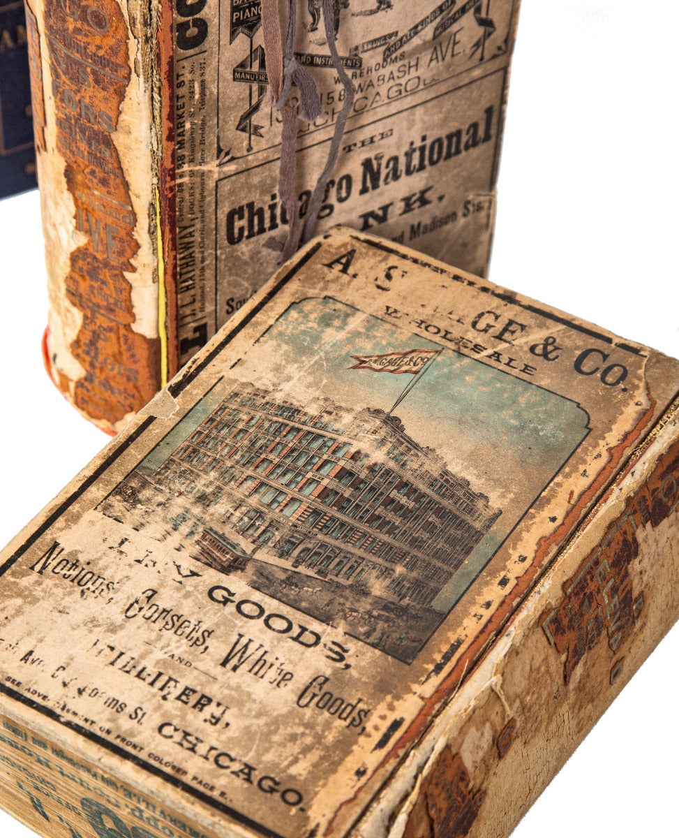 group of rare and highly sought after original pre and post-chicago fire d.b. cooke and lakeside city directories