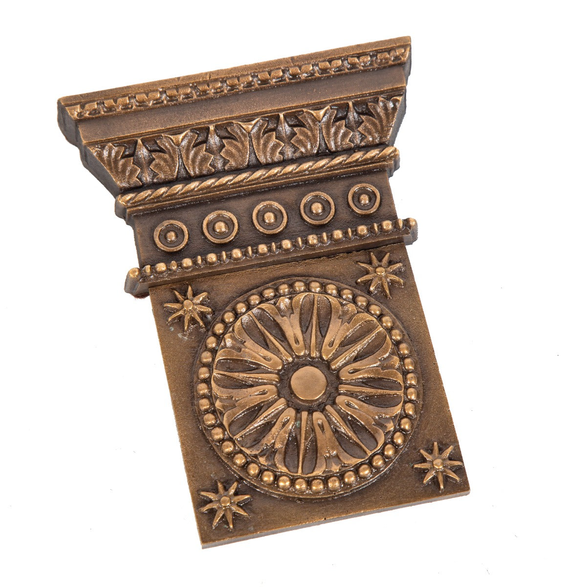 dinkelberg-designed heavy cast bronze interior elevator capital recast for the jewelers building