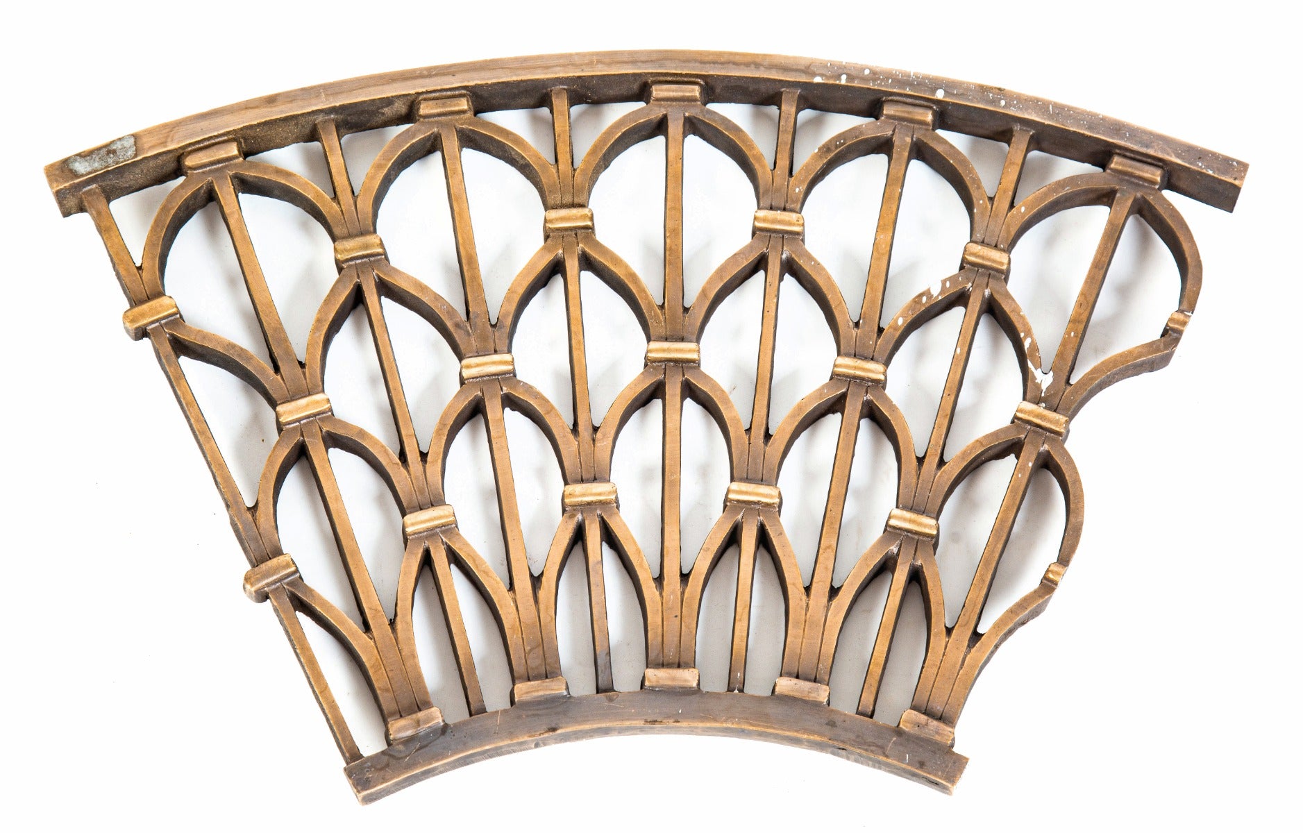 heavy ornamental cast bronze jewelers building interior elevator cab dome ventilation grille