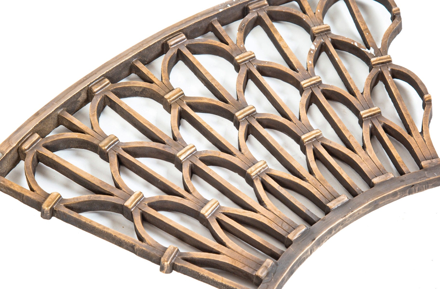 heavy ornamental cast bronze jewelers building interior elevator cab dome ventilation grille